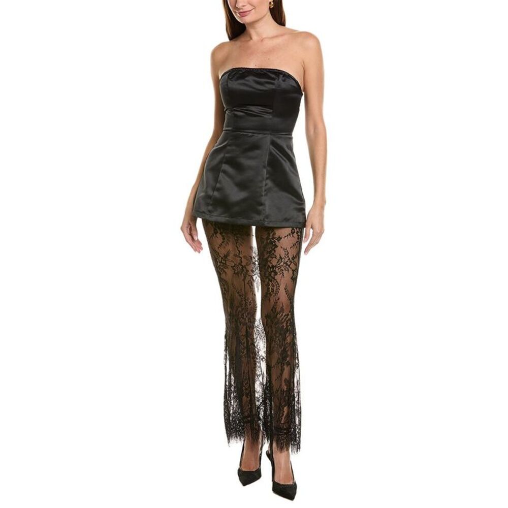 Ipponelli Womens  Solid Maxi Dress, Black